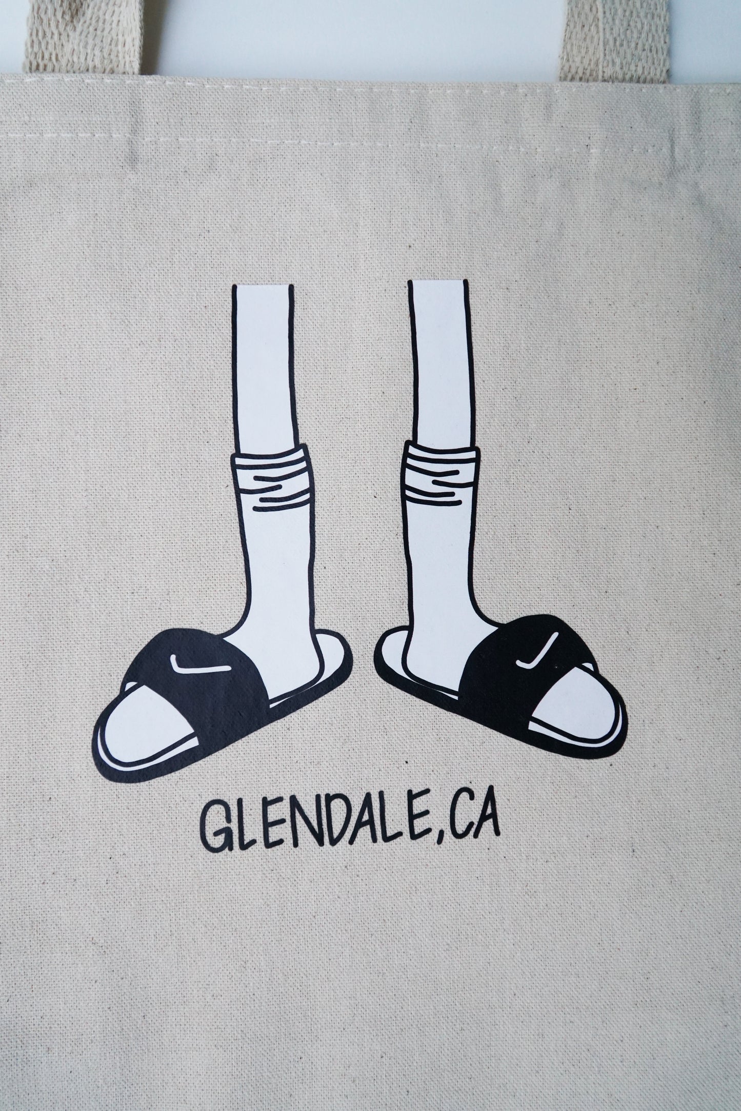 Socks + Sandals Tote Bag